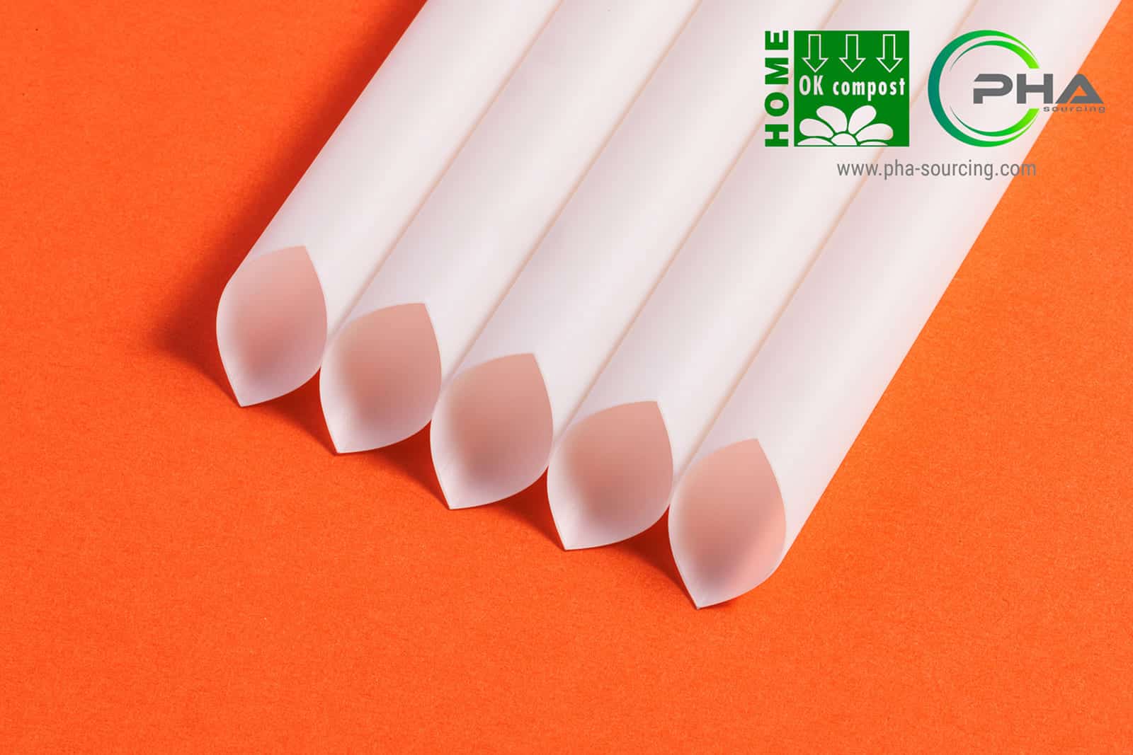 Compostable PHA Straws for Bubble Tea